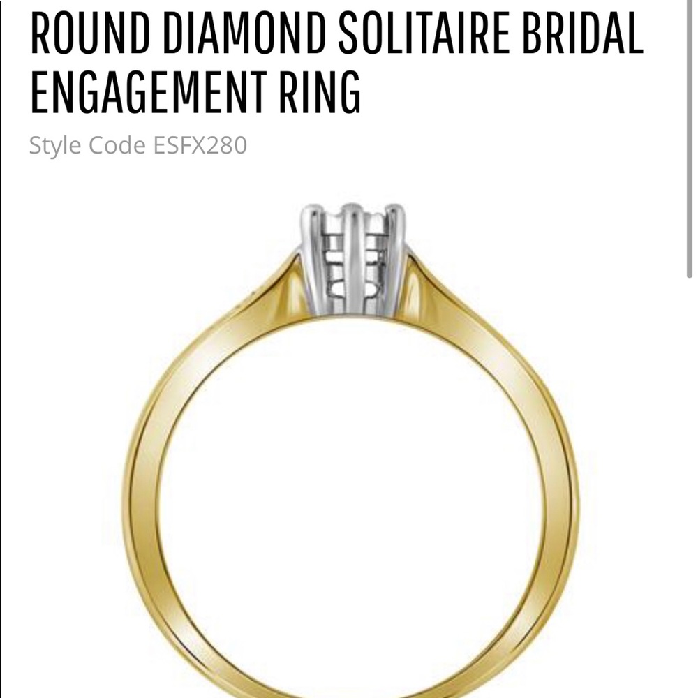 Diamond Engagement Solitaire ring - Picture 7 of 12